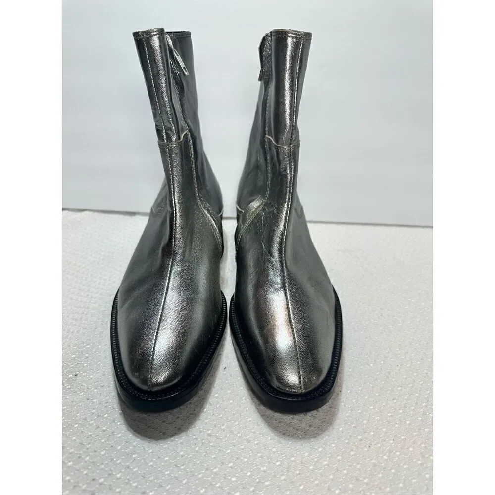 J Lindeberg metallic leather boots size 36 (US 5.5)